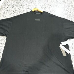 FEAR OF GOD ESSENTIALS jet black shirt sz XLG. New with tags